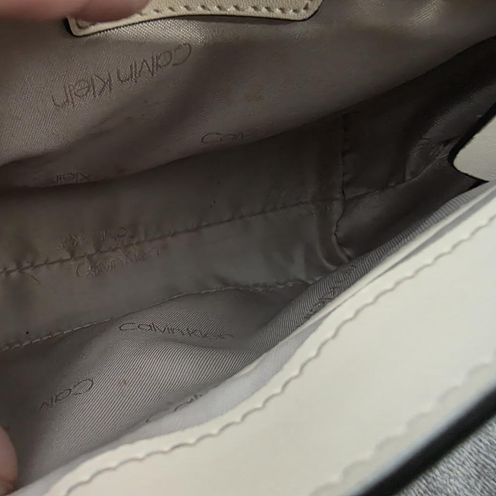 Calvin Klein Cream Crossbody Bag - Picture 6 of 10